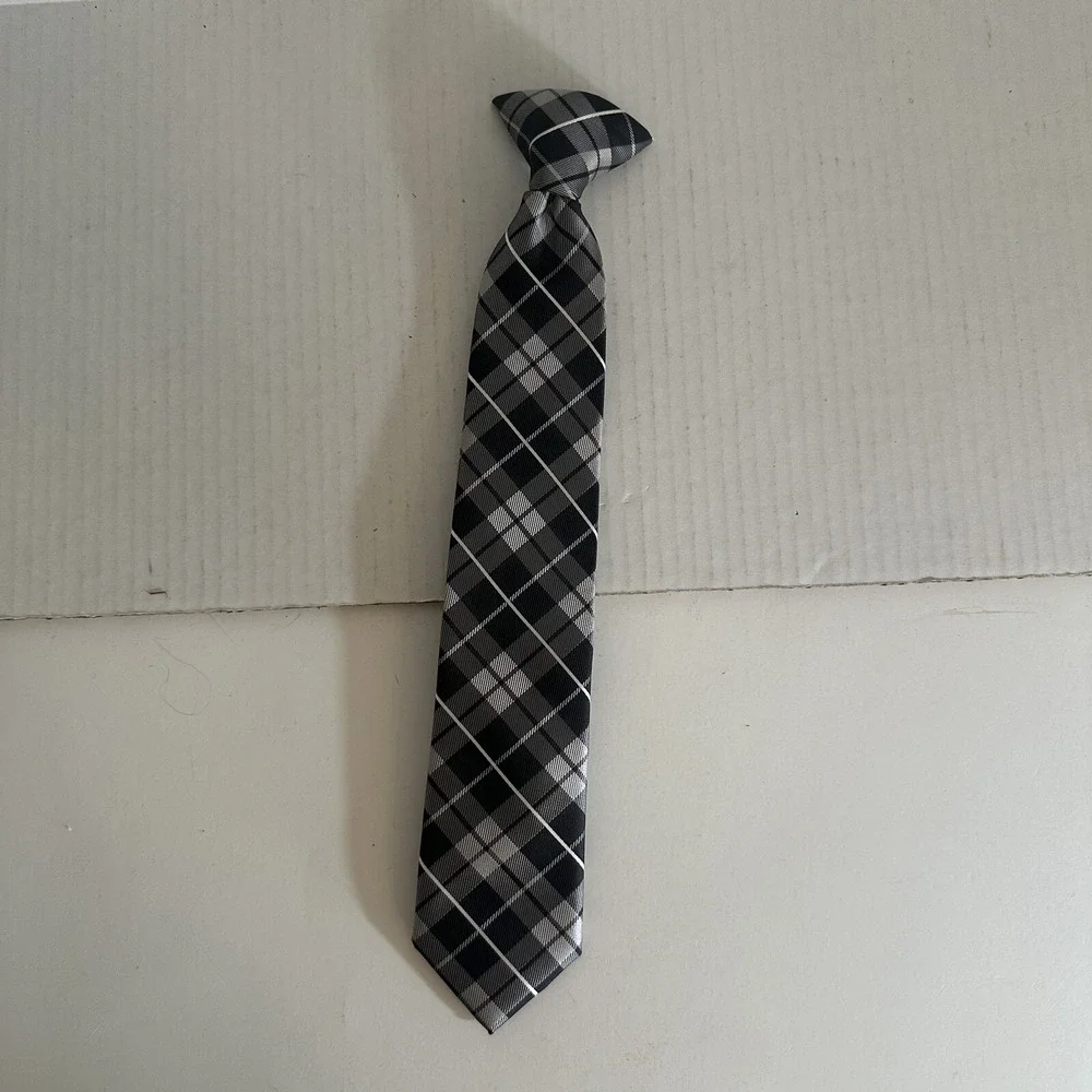 Infant/Toddler/Boy Clip On Ties Lot Of 4 Boys Polyester Assorted Sizes and Color